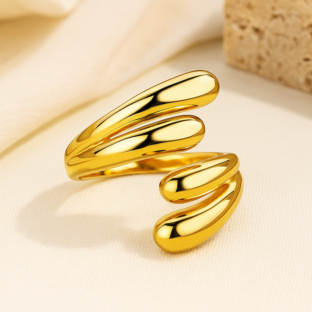 Classy Dual layered adjustable ring