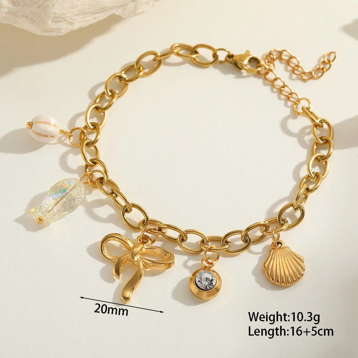 Premium all in trend gold plated bracelet