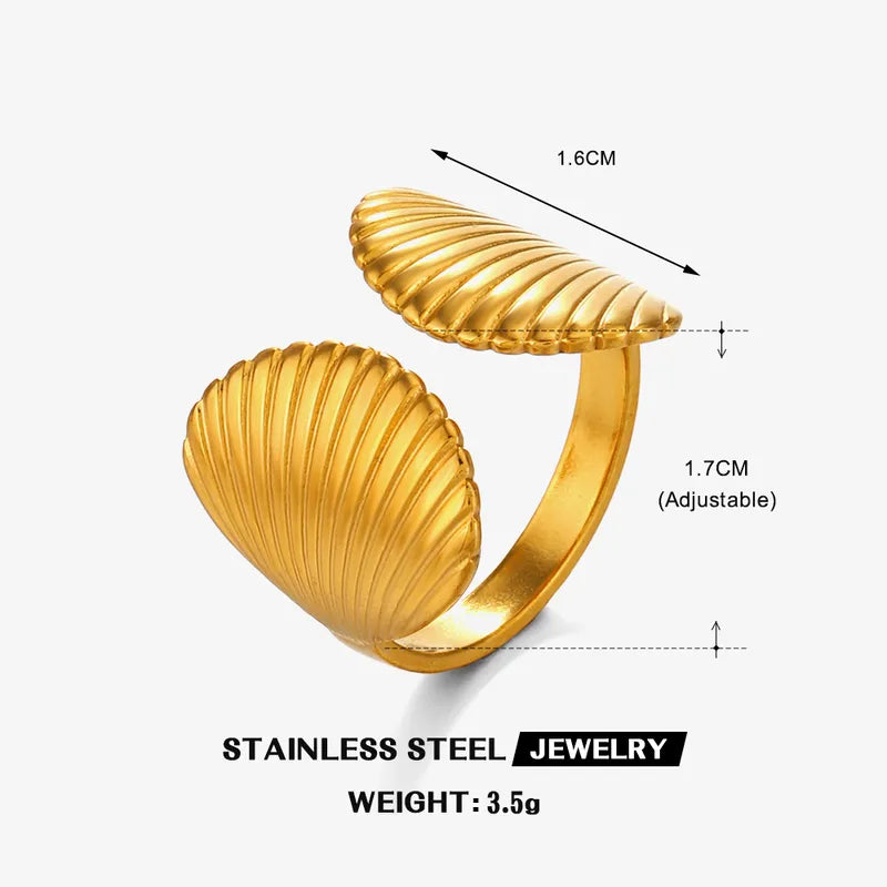 Daily wear shell adjustable ring