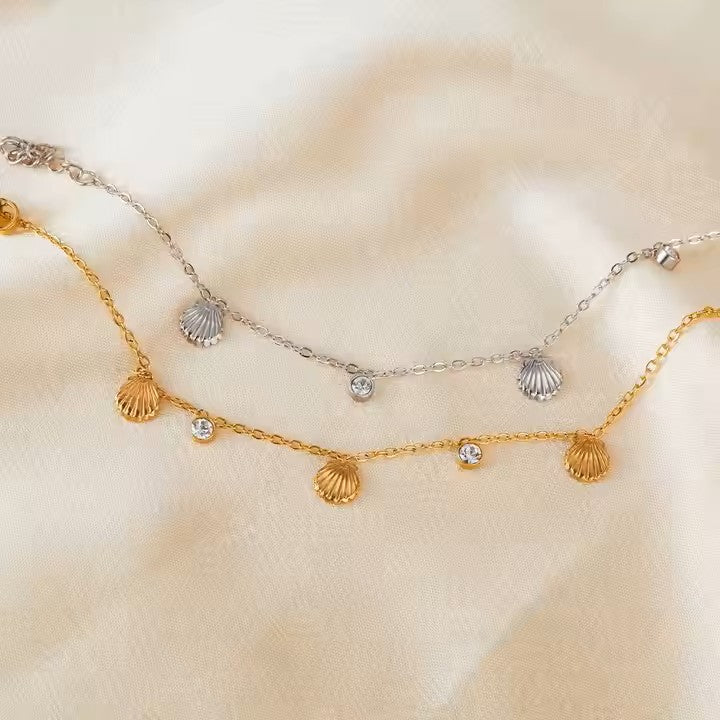 Shell premium gold plated bracelet