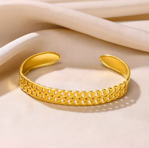 Fine-quality Elegant net anti tarnish adjustable bracelet