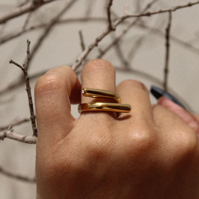 Ultra premium twist of luxury ring
