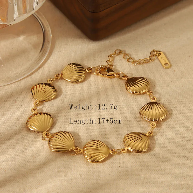 Exclusive shell stainless steel bracelet