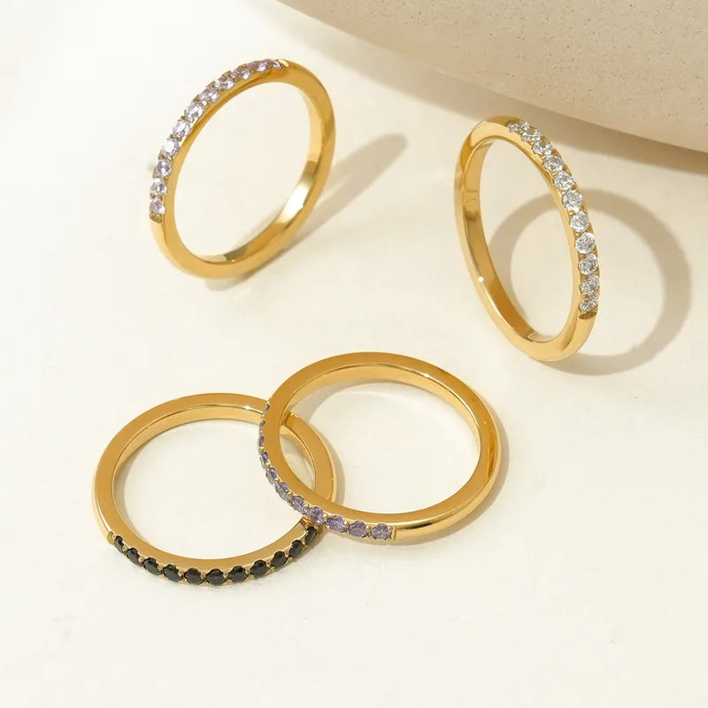 Daily wear anti tarnish zircon ring