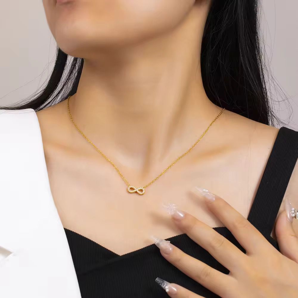 Premium infinity minimal necklace