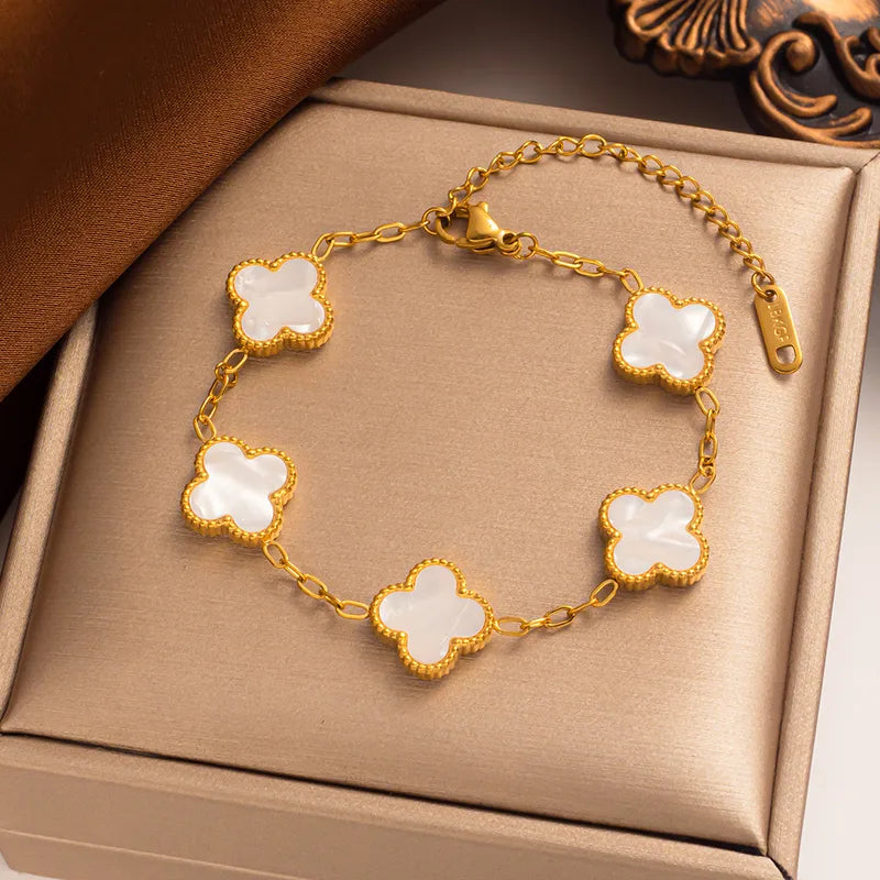 White Resin anti tarnish bracelet