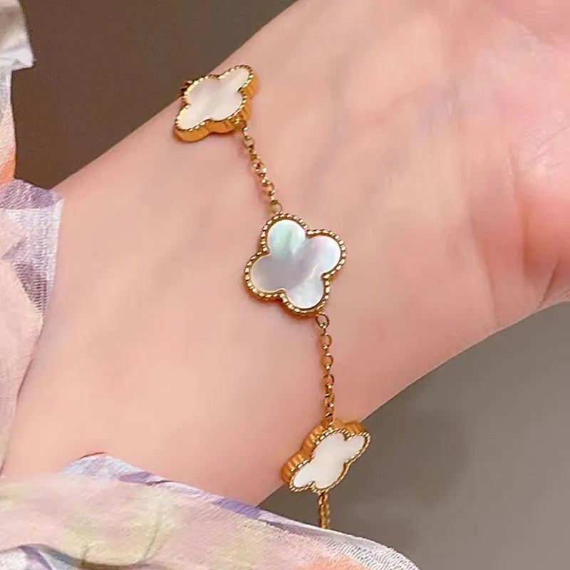 White Resin anti tarnish bracelet