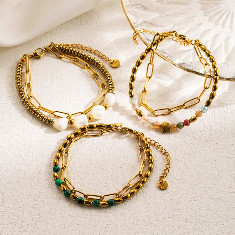 Luxury coastal charm bracelet