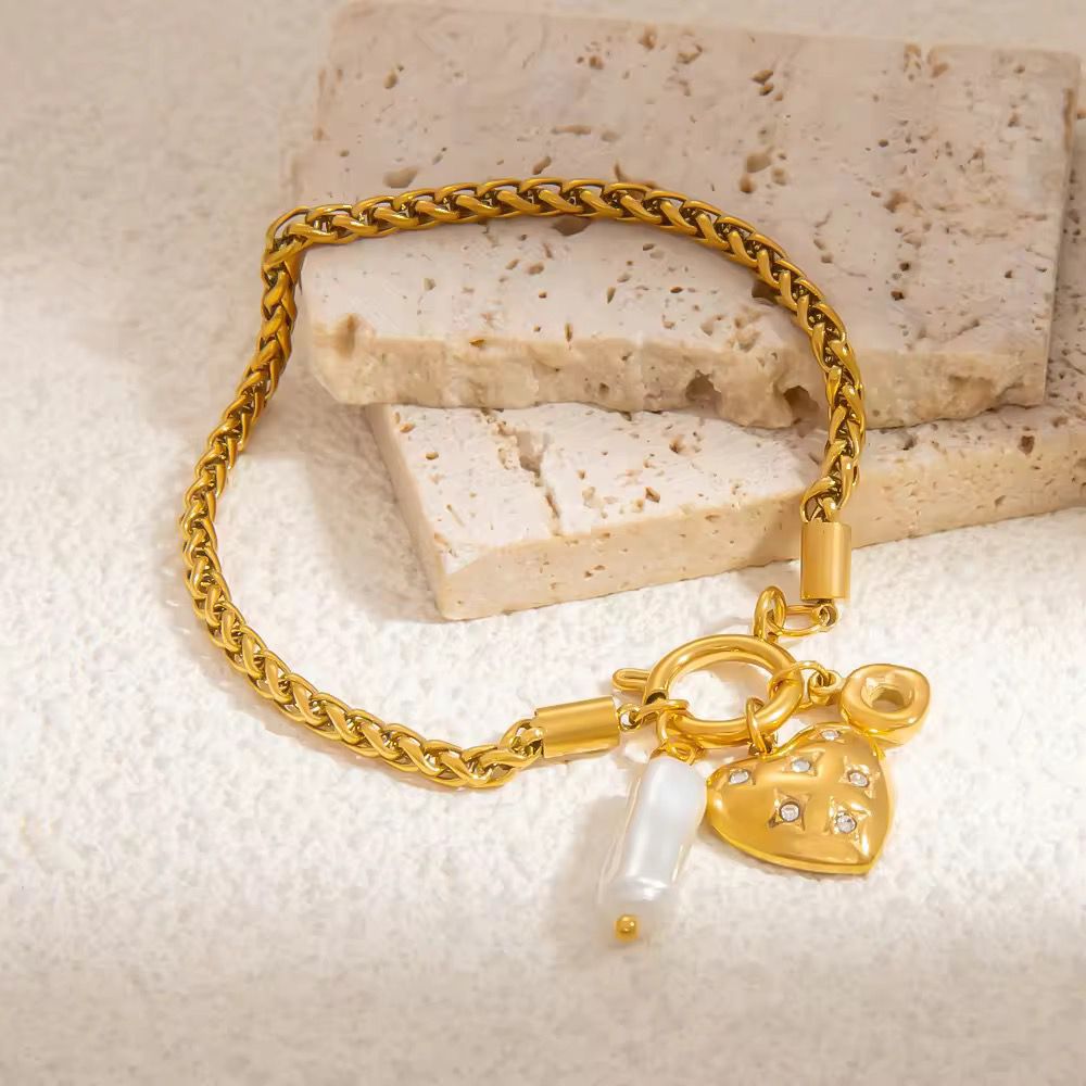 Auric golden heartbeat luxe bracelet