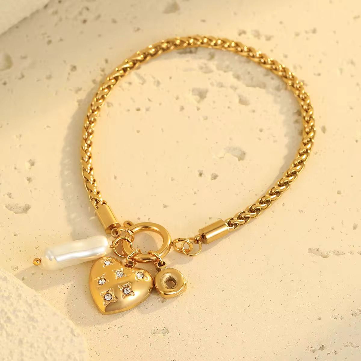 Auric golden heartbeat luxe bracelet