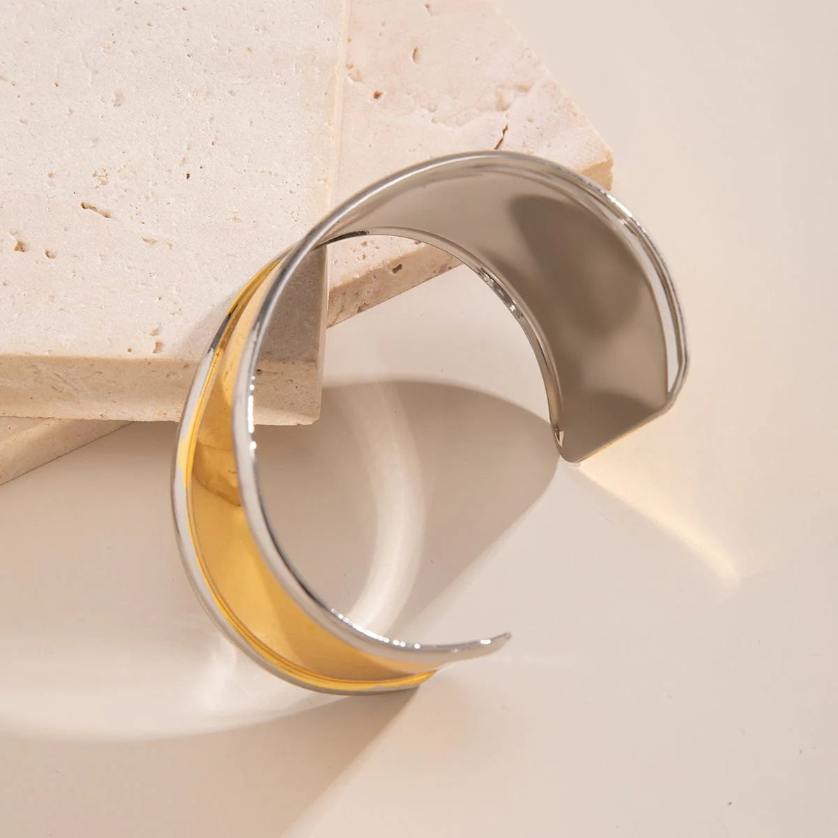 Bold refined fusion luxury cuff