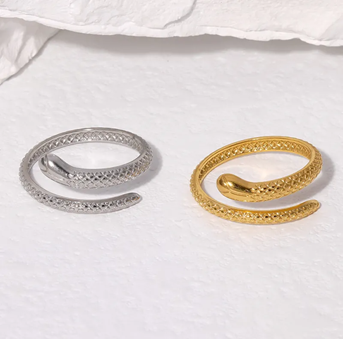 Basic snake adjustable waterproof ring