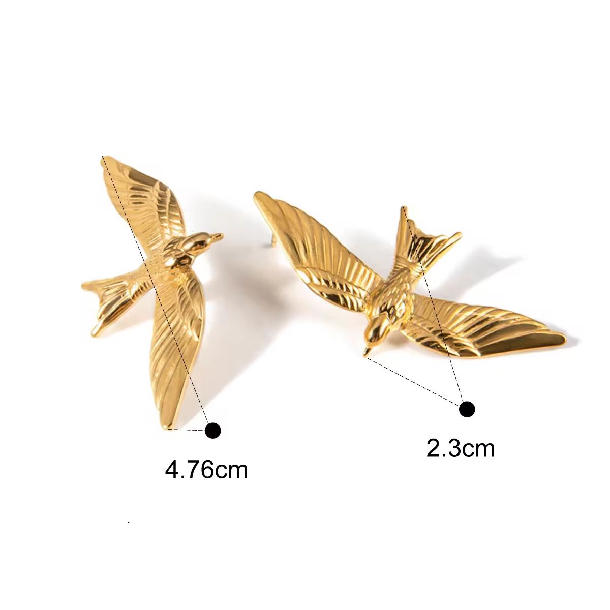 Luxurious free spirit bird earings