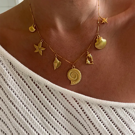 Oceana luxe beach charms necklace