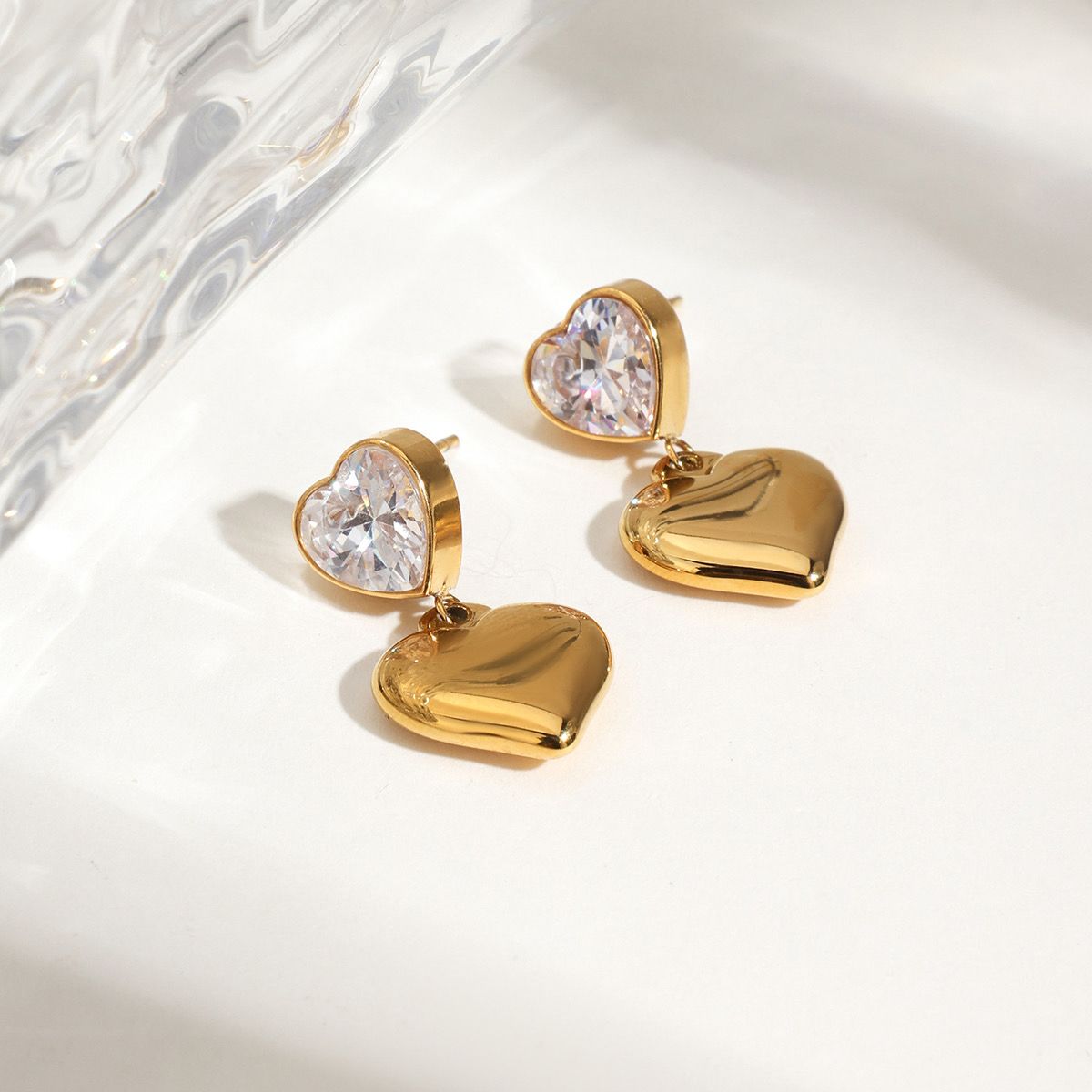 Premium high end regalia heart earings