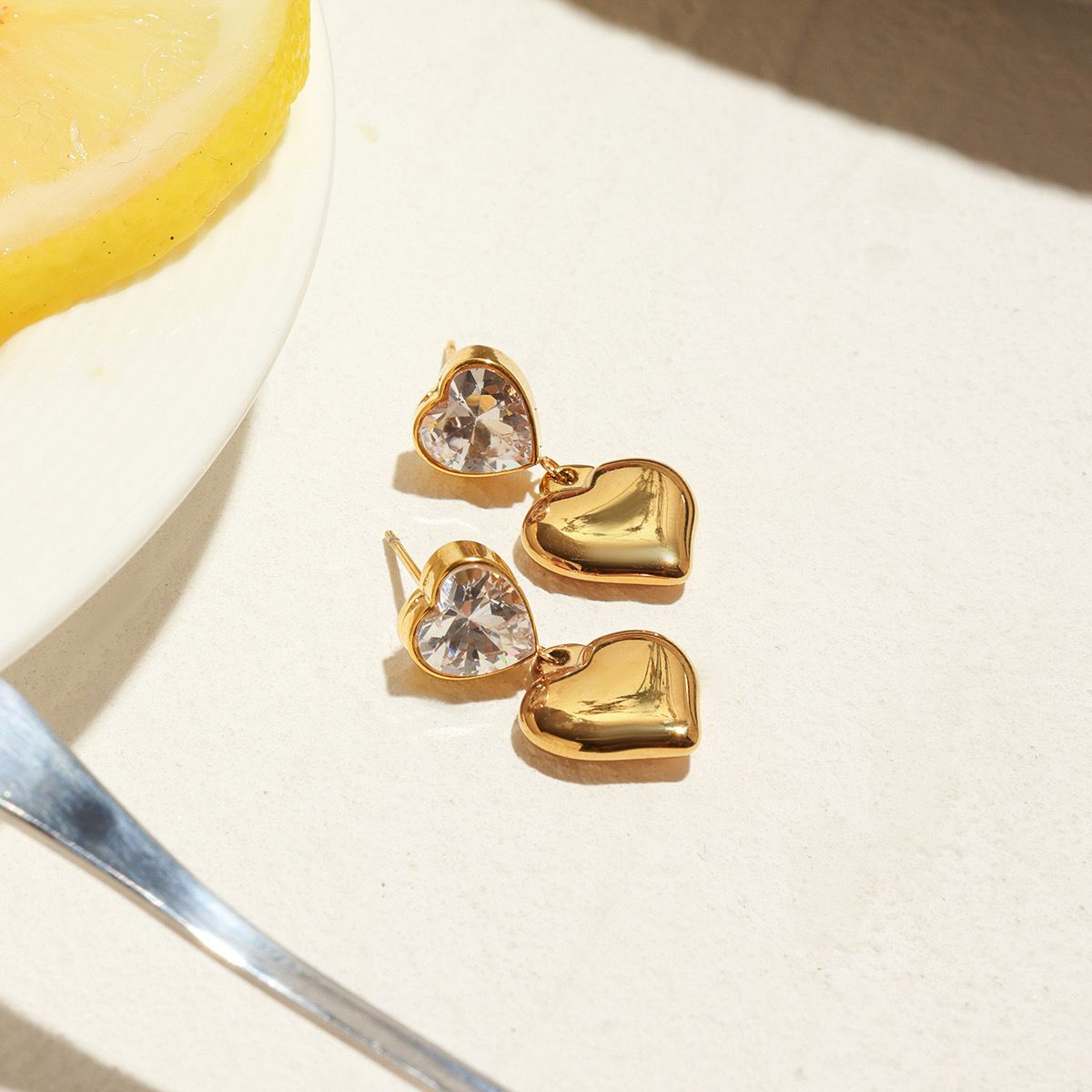 Premium high end regalia heart earings