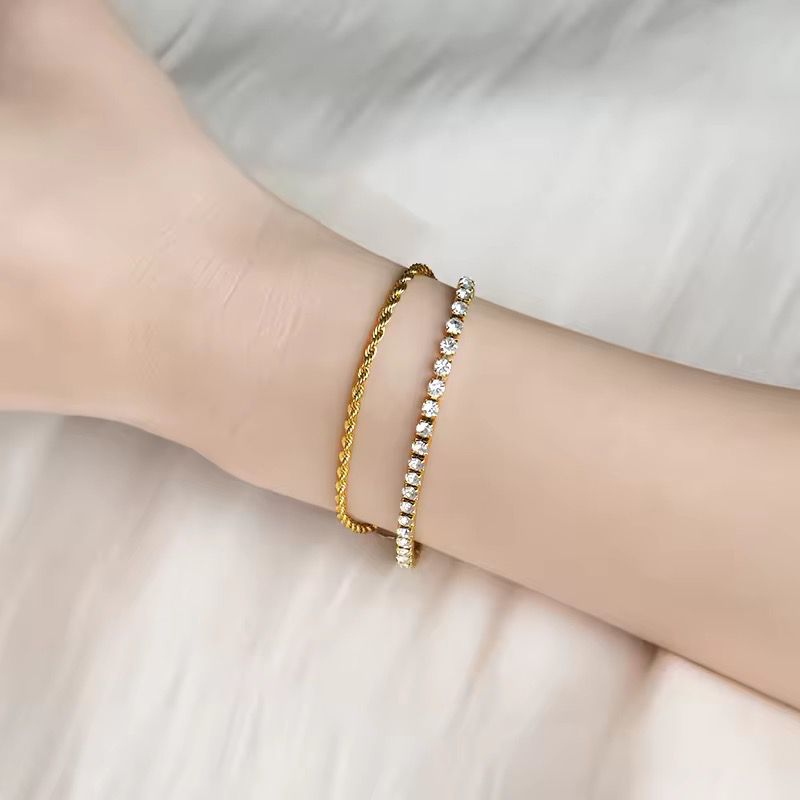 Dual layered tennis bracelet