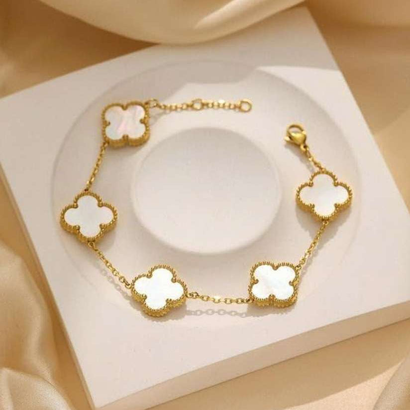 High-end White Resin anti tarnish bracelet