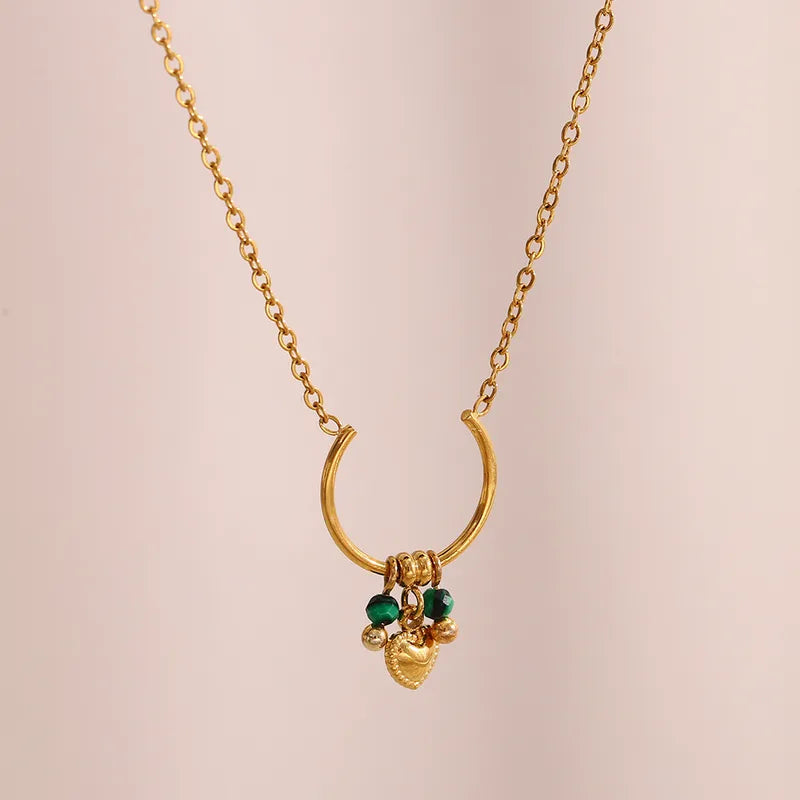 Elegant and minimal luna charm necklace