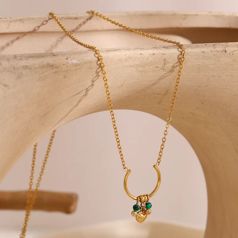 Elegant and minimal luna charm necklace