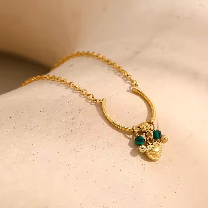 Elegant and minimal luna charm necklace