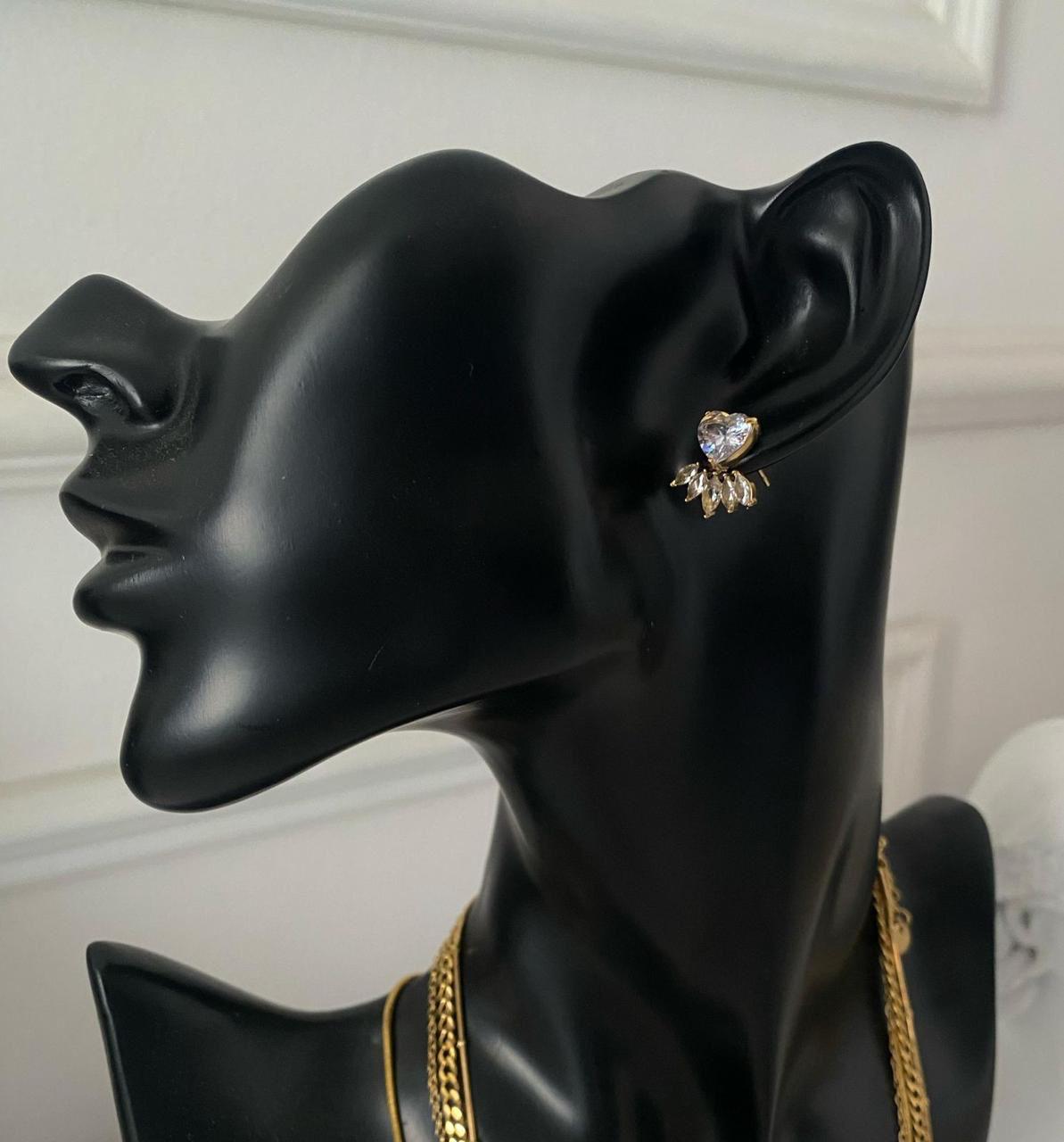Luxe chunky clear crystal studs