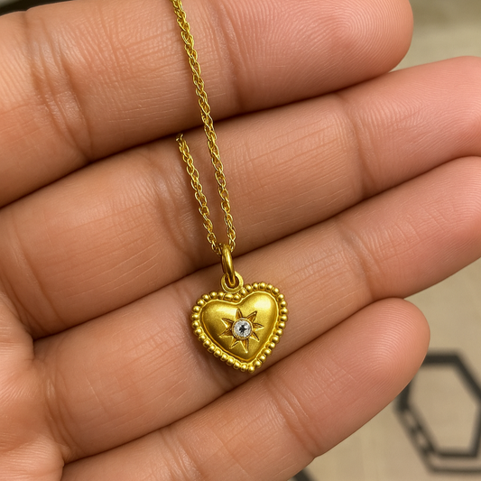 High-end heart stainless steel necklace