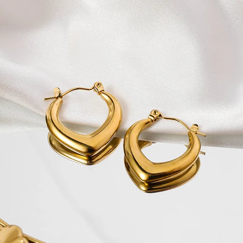 luxurious sinead drop pvd gold plated drop earings
