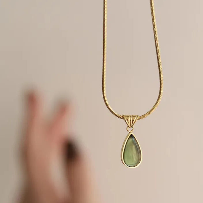 Premium drop stainless steel necklace