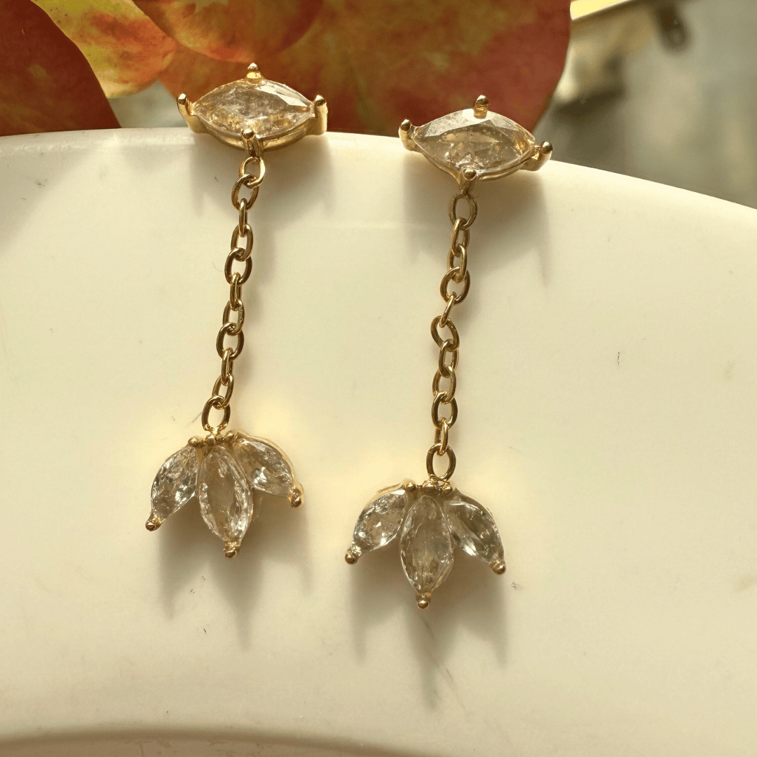 High-end Dainty Crystal Bloom Earings