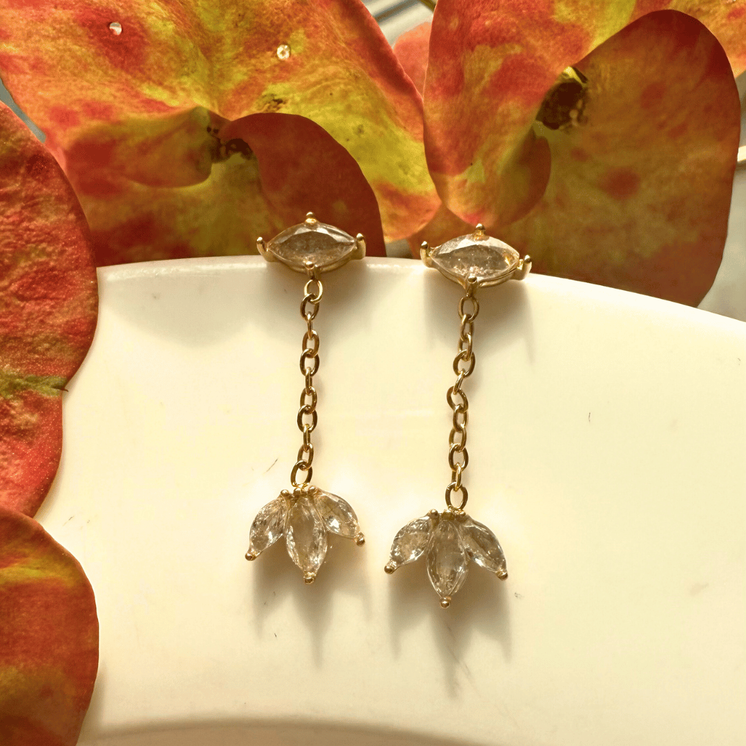 High-end Dainty Crystal Bloom Earings