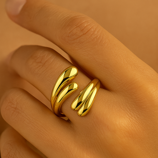 Classy Dual layered adjustable ring