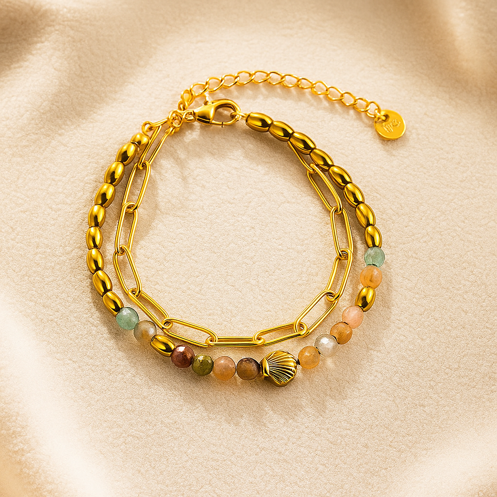 Luxury coastal charm bracelet