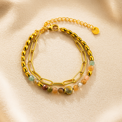 Luxury coastal charm bracelet
