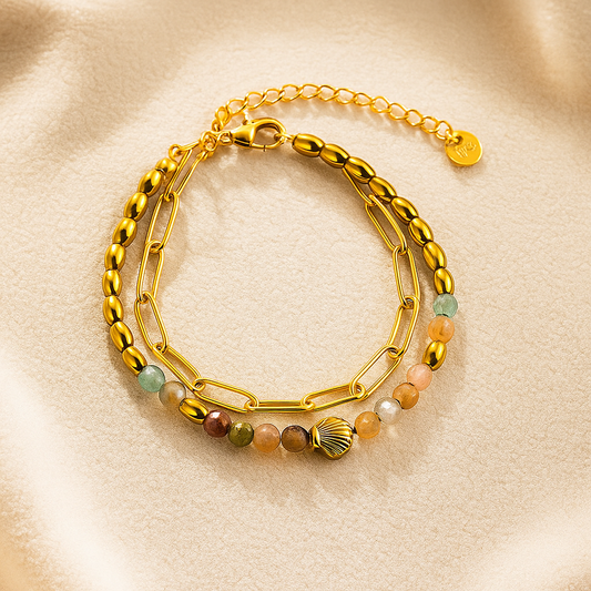 Luxury coastal charm bracelet