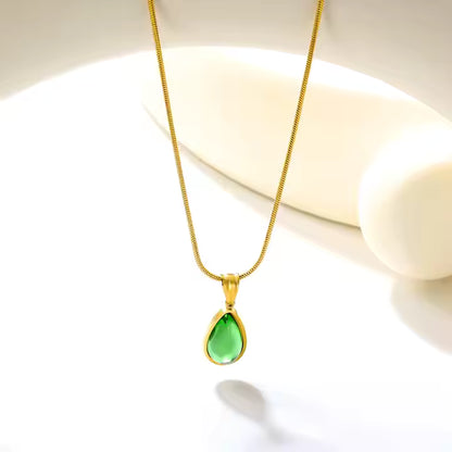 Premium drop stainless steel necklace