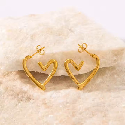Ultra-Premium  Dainty heart stainless steel Earrings