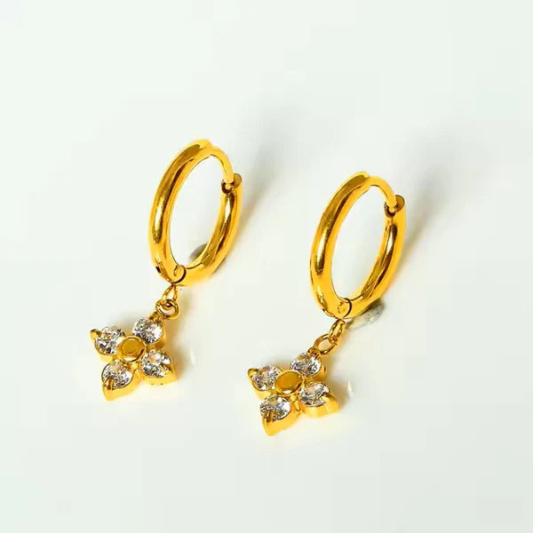 Zircon Brilliance Suite | Floral Earrings, Bow Bracelet, Charm Necklace & Pavé Ring