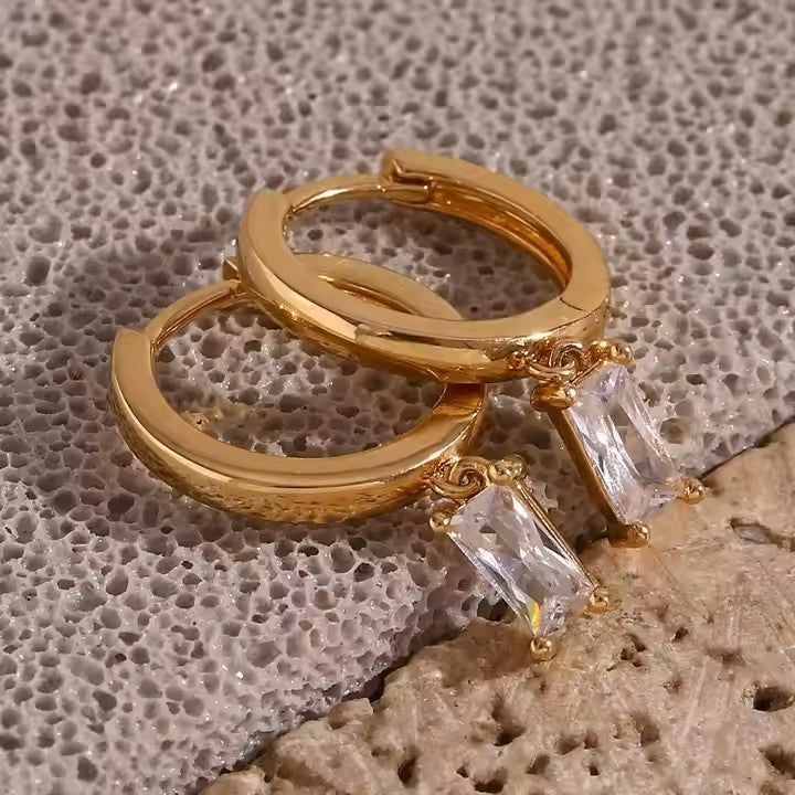 Luxury Cubic zirconia drop earings
