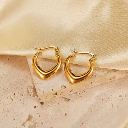 luxurious sinead drop pvd gold plated drop earings