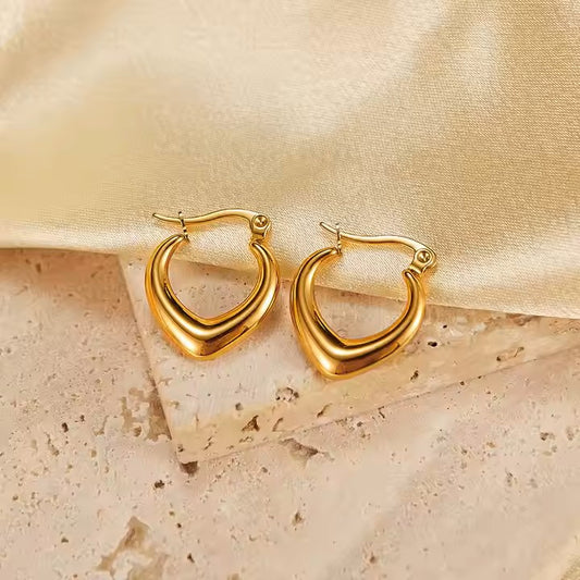 luxurious sinead drop pvd gold plated drop earings