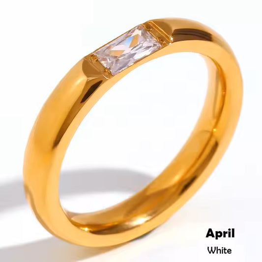 Luxurious love anti tarnish ring