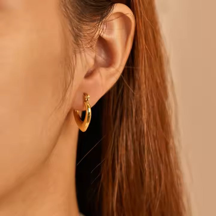 luxurious sinead drop pvd gold plated drop earings