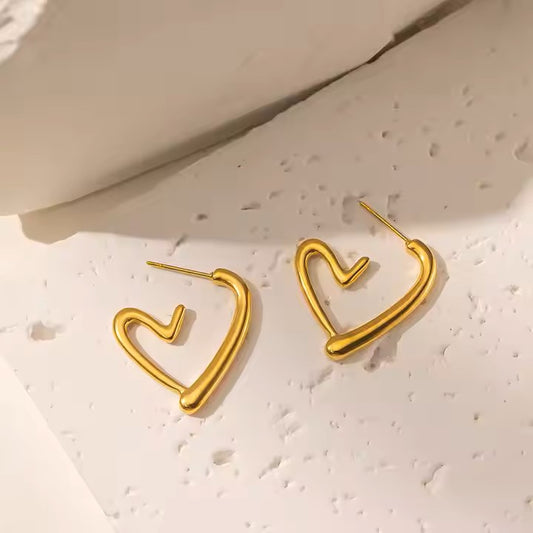 Ultra-Premium  Dainty heart stainless steel Earrings