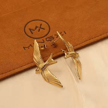 Luxurious free spirit bird earings