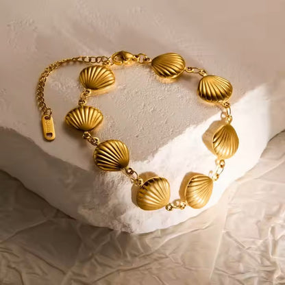 Exclusive shell stainless steel bracelet