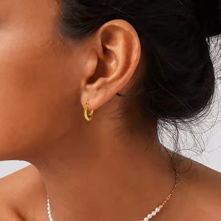 Luxury Twisted anti tarnish Earrings