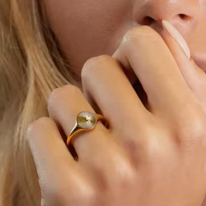 Premium Positive gold plated ring