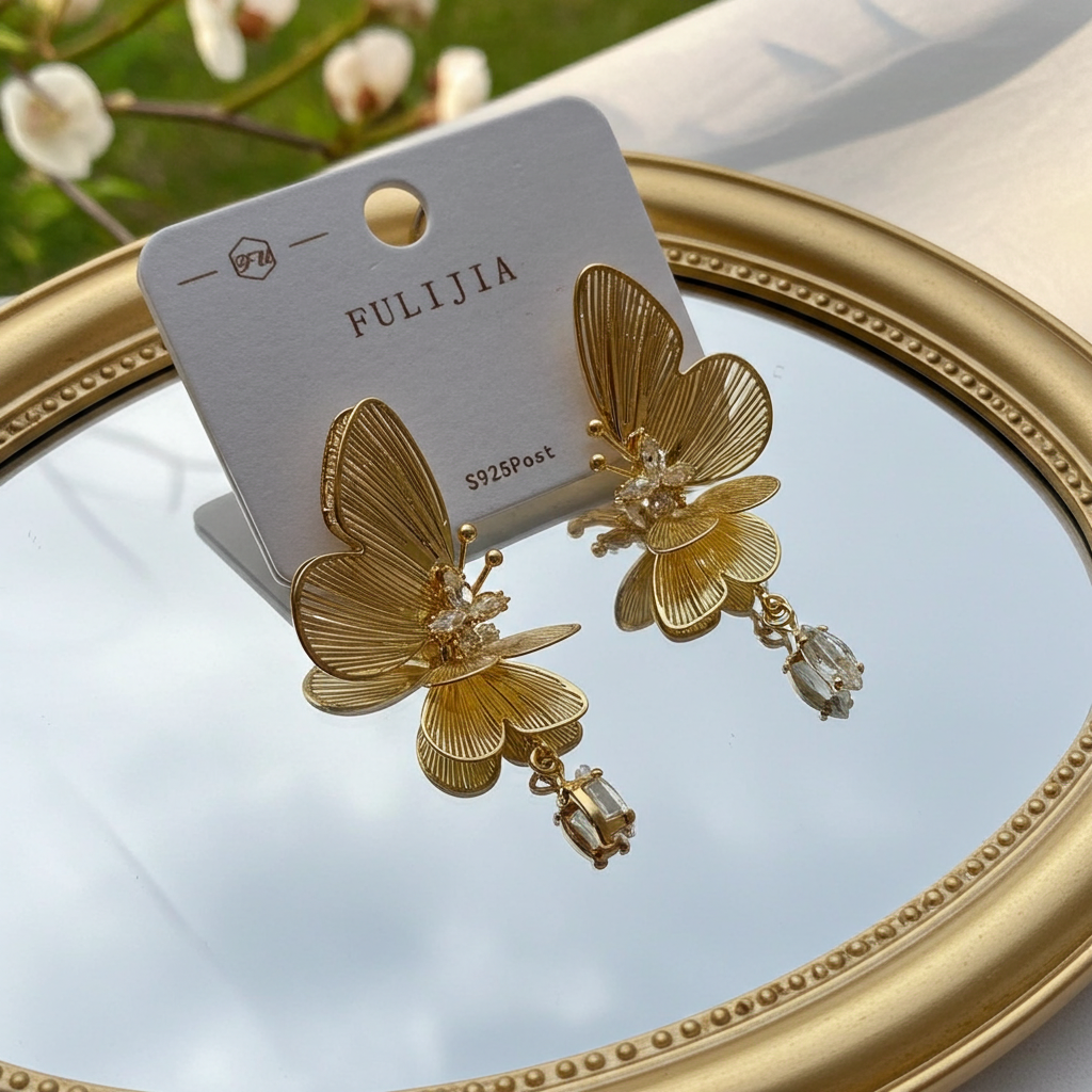 Royale butterfly trendy earings