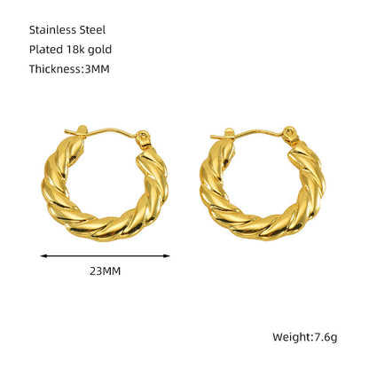 High-end rope twist Hoops